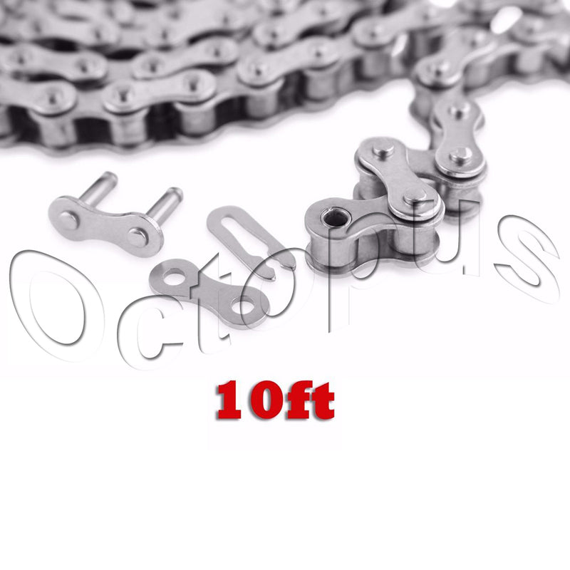 08B-1 Roller Chain for Sprocket 10 Feet With 1 Connecting Link Drive Chain