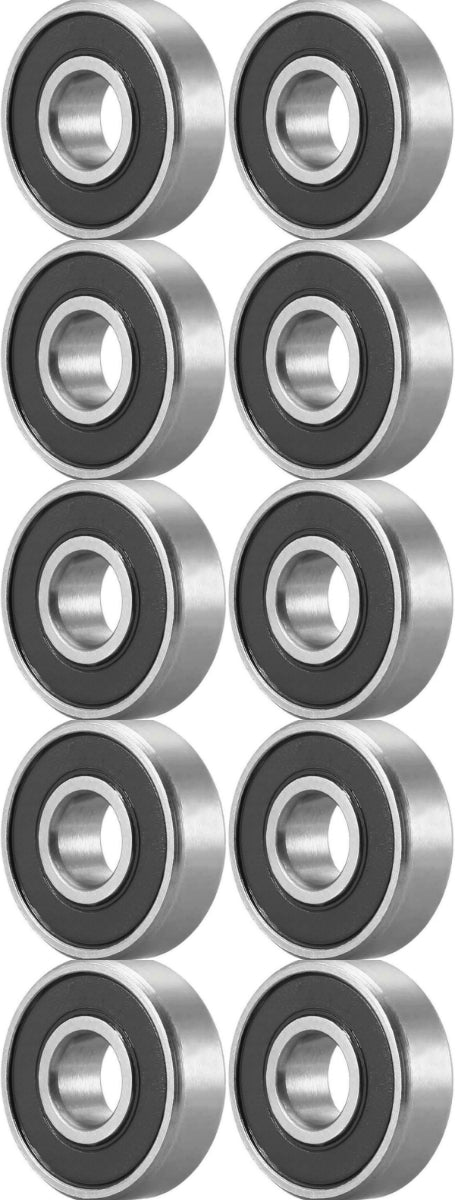 OCTOPUS - 10PCS of SR10 2RS Stainless Steel Sealed 5/8" x 1 3/8" x 11/32" inch Deep Grove Ball Bearing