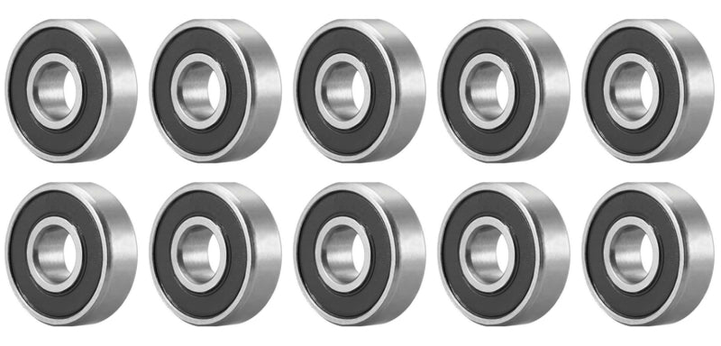 OCTOPUS - 10PCS of SR12 2RS Stainless Steel Sealed 3/4" x 1 5/8" x 7/16" inch Deep Grove Ball Bearings