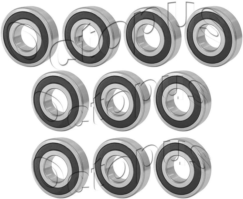 10PC Premium 609 2RS ABEC3 Rubber Sealed Deep Groove Ball Bearing 9 x 24 x 7mm
