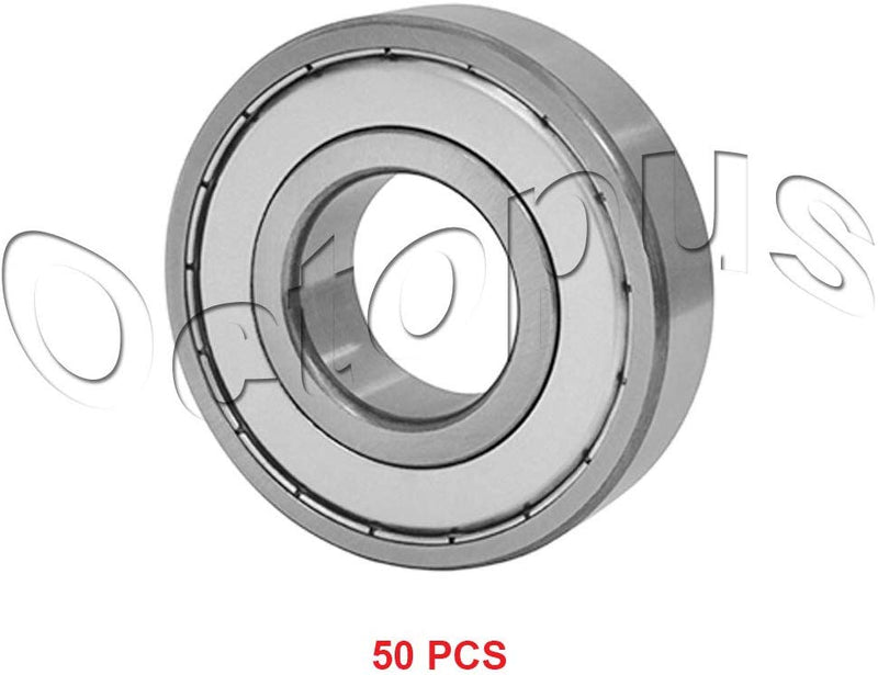 6203 ZZ High Quality Ball Bearings / 50 Pcs - Metal Shields - 17 * 40 * 12 mm