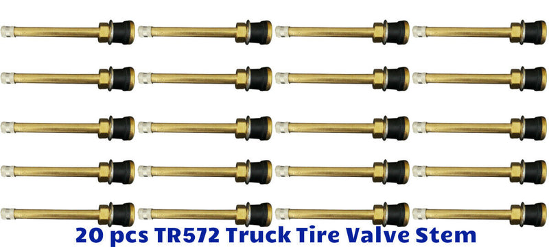 20 Kits TR572 Truck Tire Valve Stems for 22.5 24.5 Wheels Rim 0.625" .Holes L:4