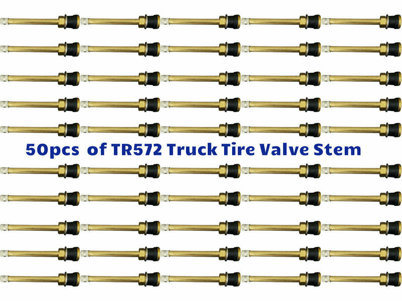 50 Kits TR572 Truck Tire Valve Stems for 22.5 24.5 Wheels Rim 0.625" .Holes L:4